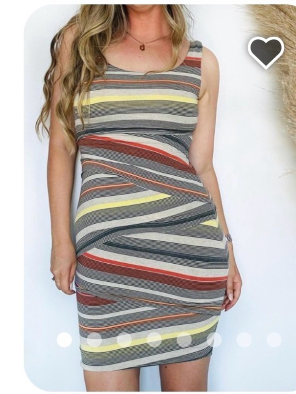 Anthropologie Sleeveless Dress in Neutral Multi